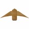 Ekena Millwork Bellingham Rough Sawn Timber Gable Bracket, Western Red Cedar, 36"W x 12"H x 4"D x 6"F, 8/12 Pitch GBW036X12X0406BEL00RWR - alternate 1